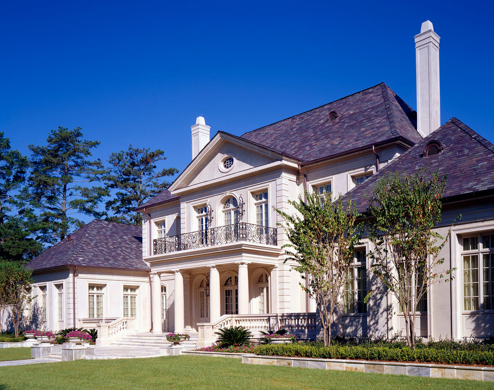 Image of house built in the French Renaissance architectural style. Designed by Cockfield Jackson Architects.