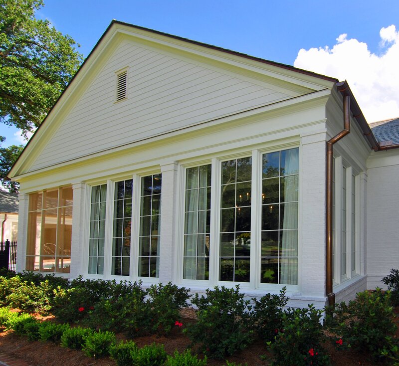 Image of house built in the Greek Revival architectural style. Designed by Cockfield Jackson Architects.