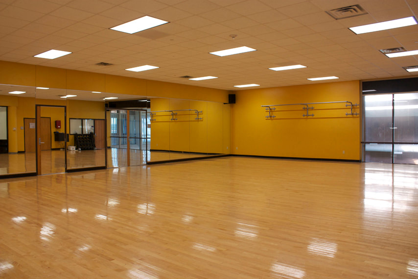 Interior image of the student recreation complex at LSU. Renovations and additions by Cockfield Jackson Architects.