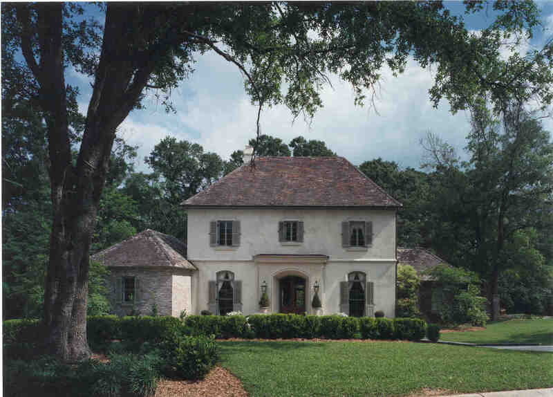 Image of house built in the Norman French architectural style. Designed by Cockfield Jackson Architects.