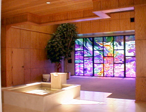 Image of St. John the Evangelist Catholic Church. Renovations and additions by Cockfield Jackson Architects. 